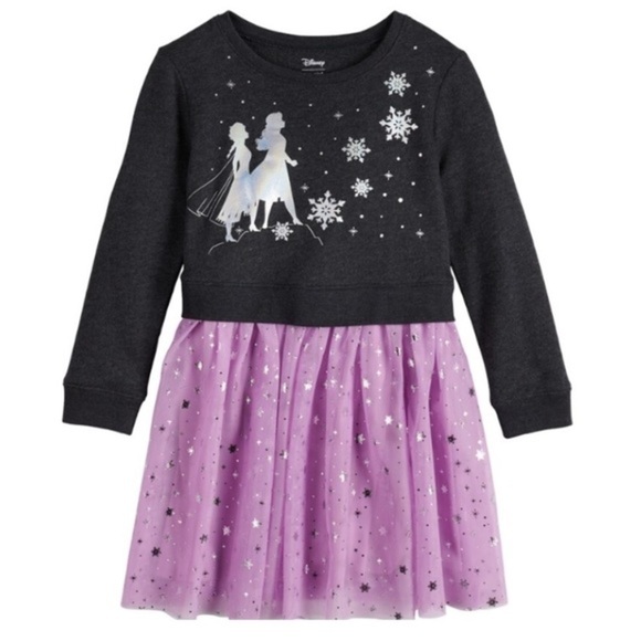 NWT Disney Frozen II Sweater Tutu Dress - Picture 1 of 6